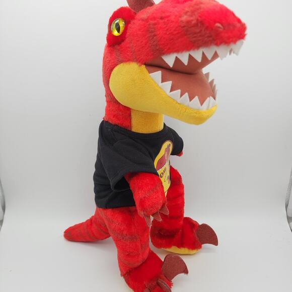 Build A Bear Raptor Red Dinosaur Plush 19" Dino T-shirt Stuffed Animal BAB 2022 - Picture 3 of 14